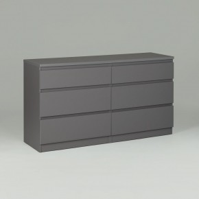 2.03.02.080.4 КАСТОР комод 6 ящиков RU серый в Сысерти - sysert.ok-mebel.com | фото