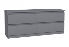 2.03.03.100.4 КАСТОР тумба 4 ящика RU серая в Сысерти - sysert.ok-mebel.com | фото