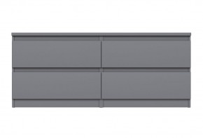 2.03.03.100.4 КАСТОР тумба 4 ящика RU серая в Сысерти - sysert.ok-mebel.com | фото 2