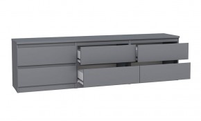 2.03.03.110.4 КАСТОР тумба 6 ящиков RU серая в Сысерти - sysert.ok-mebel.com | фото 3