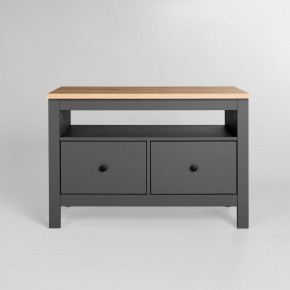 2.08.03.080.15 САГА тумба 2 ящика серая/ясень RU в Сысерти - sysert.ok-mebel.com | фото 2