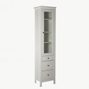 2.08.07.120.1 САГА шкаф с витриной 50 белый RU в Сысерти - sysert.ok-mebel.com | фото 2