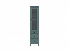 2.08.07.120.6 САГА шкаф с витриной 50 темно-бирюзовый RU в Сысерти - sysert.ok-mebel.com | фото 2