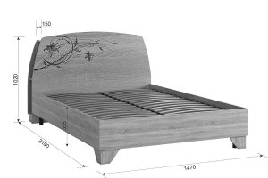 Кровать 1400 Виктория-1 арт. SPV-1.04.1544 в Сысерти - sysert.ok-mebel.com | фото 5