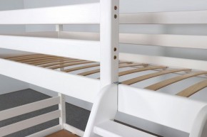 АДЕЛЬ Кровать двухъярусная с наклонной лестницей (белый) в Сысерти - sysert.ok-mebel.com | фото 6