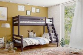 АДЕЛЬ Кровать двухъярусная с наклонной лестницей (лаванда) в Сысерти - sysert.ok-mebel.com | фото