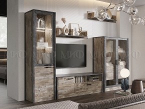 Амели Пенал-стекло (Дуб Юкон-Бетон темный) в Сысерти - sysert.ok-mebel.com | фото 3