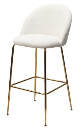 Барный стул GLADE NINI-01 Белый, teddy / золотой каркас М-City в Сысерти - sysert.ok-mebel.com | фото