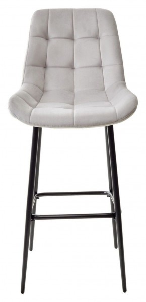 Барный стул ХОФМАН, цвет H-09 Светло-серый, велюр / черный каркас М-City в Сысерти - sysert.ok-mebel.com | фото 5