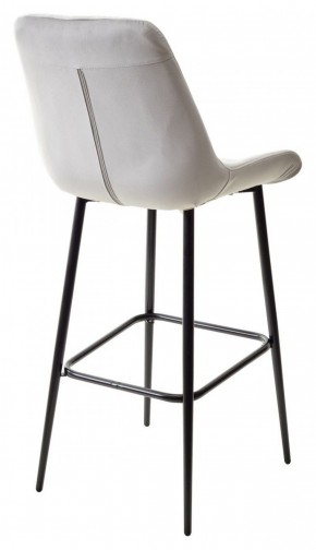 Барный стул ХОФМАН, цвет H-09 Светло-серый, велюр / черный каркас М-City в Сысерти - sysert.ok-mebel.com | фото 6