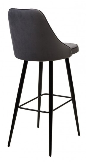 Барный стул NEPAL-BAR СЕРЫЙ #27, велюр/ черный каркас (H=78cm) М-City в Сысерти - sysert.ok-mebel.com | фото 3