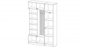 БАВАРИЯ Прихожая (дуб вотан/кашемир) в Сысерти - sysert.ok-mebel.com | фото 4