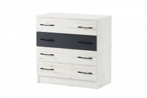 БЕАТРИС Комод К800 (дуб крафт белый/антрацит) в Сысерти - sysert.ok-mebel.com | фото 2
