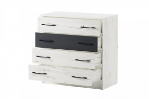 БЕАТРИС Комод К800 (дуб крафт белый/антрацит) в Сысерти - sysert.ok-mebel.com | фото 3