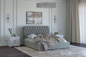 БЕЛИСТА Кровать 1400 серо-бежевый (экокожа) в Сысерти - sysert.ok-mebel.com | фото 2