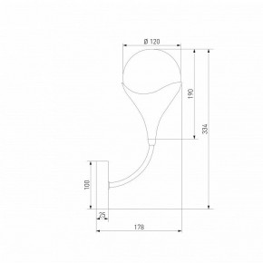 Бра Eurosvet Calyx 60168/1 латунь в Сысерти - sysert.ok-mebel.com | фото 3