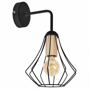 Бра Imex MD.9051 MD.9051-1-W-BK+WOOD в Сысерти - sysert.ok-mebel.com | фото