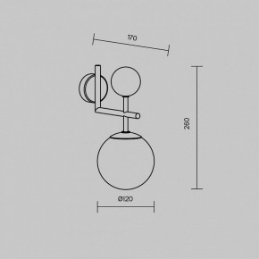 Бра Maytoni Museo MOD436WL-01BS в Сысерти - sysert.ok-mebel.com | фото 4