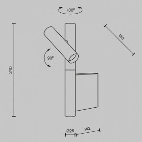 Бра Maytoni Utility MOD433WL-L3BS3K в Сысерти - sysert.ok-mebel.com | фото 4