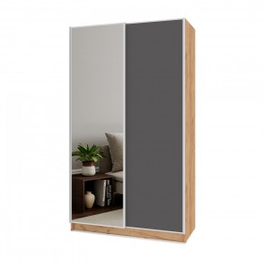 БРАУН Б652 Шкаф-купе (дуб золотой/графит) в Сысерти - sysert.ok-mebel.com | фото