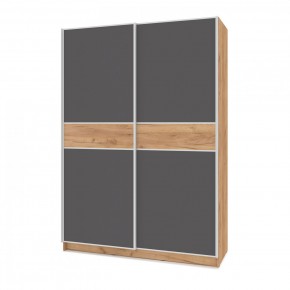 БРАУН Б685 Шкаф-купе (дуб золотой/графит) в Сысерти - sysert.ok-mebel.com | фото