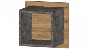 ДАЛЛАС Полка квадрат (цемент темный) в Сысерти - sysert.ok-mebel.com | фото
