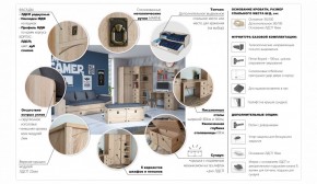 Детская Система Валенсия Комод 5ящ Дуб сонома в Сысерти - sysert.ok-mebel.com | фото 3