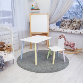 Детский комплект стол и стул «Облачко» Rolti Baby (белый/цветной, массив березы/мдф) в Сысерти - sysert.ok-mebel.com | фото 2