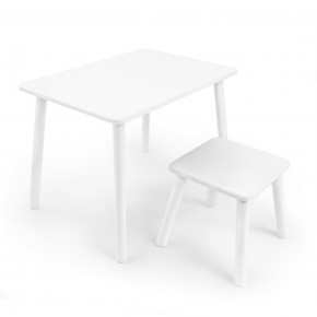 Детский комплект стол и табурет Rolti Baby (белая столешница/белое сиденье/белые ножки) в Сысерти - sysert.ok-mebel.com | фото