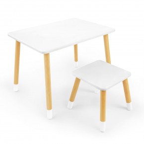 Детский комплект стол и табурет Rolti Baby (белая столешница/белое сиденье/береза ножки) в Сысерти - sysert.ok-mebel.com | фото