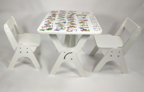 Детский растущий стол-парта и два стула Я САМ "Умка-Дуо" (Алфавит) в Сысерти - sysert.ok-mebel.com | фото