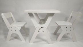 Детский растущий стол-парта и два стула Я САМ "Умка-Дуо" (Белый) в Сысерти - sysert.ok-mebel.com | фото