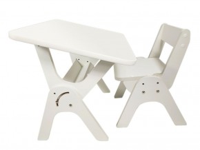 Детский растущий стол-парта и стул Я САМ "Умка" (Белый) в Сысерти - sysert.ok-mebel.com | фото 2