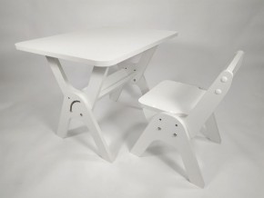 Детский растущий стол-парта и стул Я САМ "Умка" (Белый) в Сысерти - sysert.ok-mebel.com | фото 4