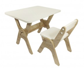 Детский растущий стол-парта и стул Я САМ "Умка" (Дуб/Серый) в Сысерти - sysert.ok-mebel.com | фото 2