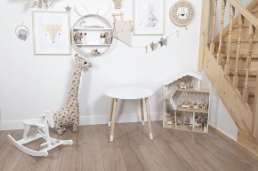Детский стол круглый Rolti Baby (белый/береза, массив березы/мдф) в Сысерти - sysert.ok-mebel.com | фото