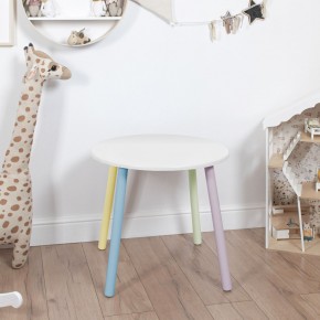 Детский стол круглый Rolti Baby (белый/цветной, массив березы/мдф) в Сысерти - sysert.ok-mebel.com | фото