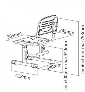 Детский стул SST3 Blue в Сысерти - sysert.ok-mebel.com | фото 4