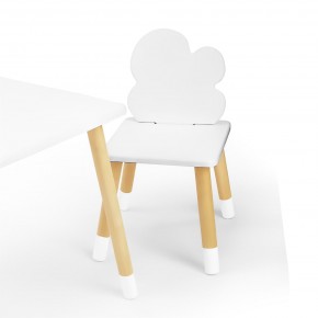 Детский стул Облачко (Белый/Белый/Береза) в Сысерти - sysert.ok-mebel.com | фото 1