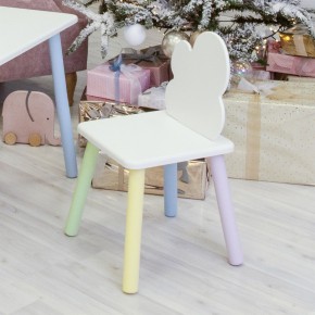 Детский стул Облачко (Белый/Белый/Цветной) в Сысерти - sysert.ok-mebel.com | фото 1