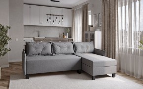 Диван-кровать угловой Киркас серый, ткань рогожка в Сысерти - sysert.ok-mebel.com | фото 2