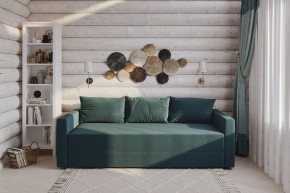Диван-кровать Вало сине-зелёный, ткань рогожка в Сысерти - sysert.ok-mebel.com | фото 2