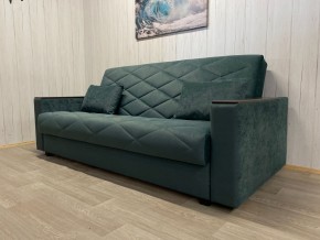 Диван Престиж-15 (НПБ+МДФ) велюр Sensey bottle green в Сысерти - sysert.ok-mebel.com | фото