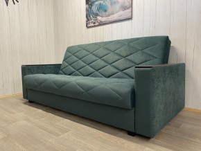 Диван Престиж-15 (НПБ+МДФ) велюр Sensey bottle green в Сысерти - sysert.ok-mebel.com | фото 3