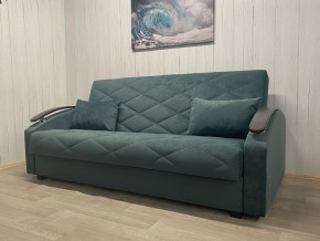 Диван Престиж-16 (НПБ+МДФ) велюр Sensey bottle green в Сысерти - sysert.ok-mebel.com | фото