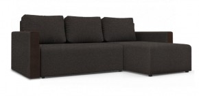 Диван угловой Алиса 3 Bahama GRAFIT - Teos Dark Brown в Сысерти - sysert.ok-mebel.com | фото