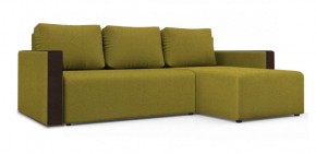 Диван угловой Алиса 3 Bahama GREEN - Teos Dark Brown в Сысерти - sysert.ok-mebel.com | фото