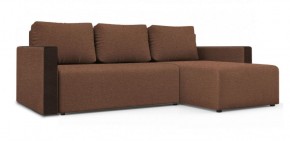 Диван угловой Алиса 3 Bahama HAZEL - Teos Dark Brown в Сысерти - sysert.ok-mebel.com | фото