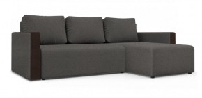 Диван угловой Алиса 3 Bahama STEEL - Teos Dark Brown в Сысерти - sysert.ok-mebel.com | фото