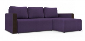 Диван угловой Алиса 3 Vital VIOLET - Teos Dark Brown в Сысерти - sysert.ok-mebel.com | фото